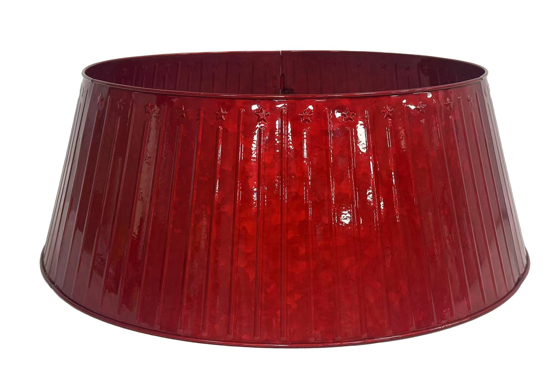 slide 2 of 3, 27" Red Metal Tree Collar By Ashland, 27 in x 21.5 in x 10 in