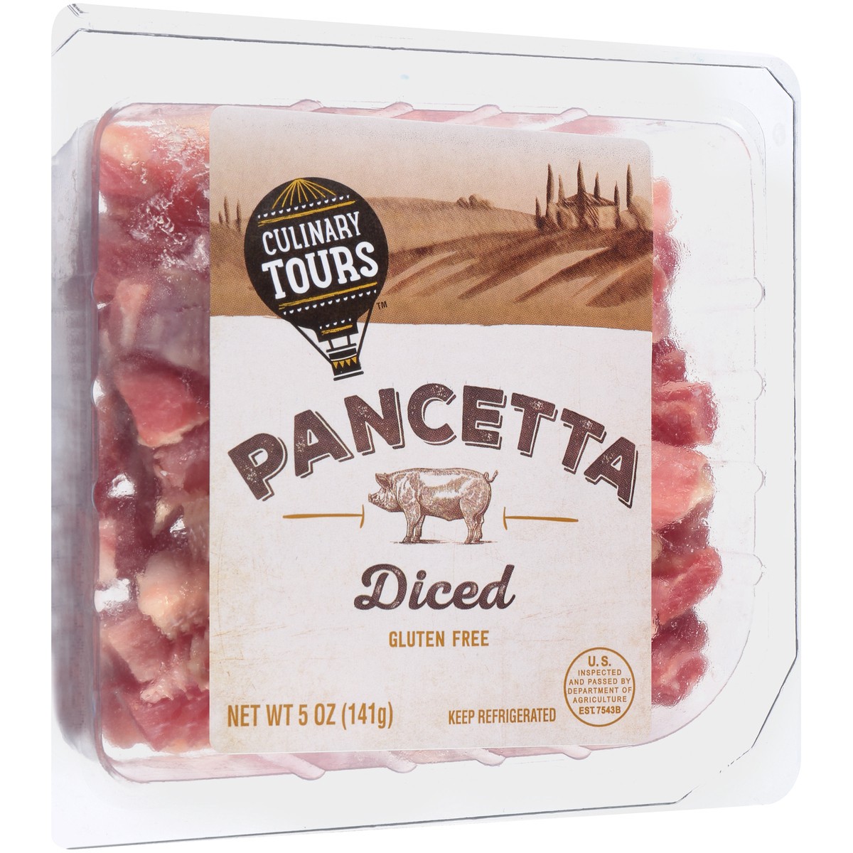 slide 10 of 10, Culinary Tours Diced Pancetta, 5 oz