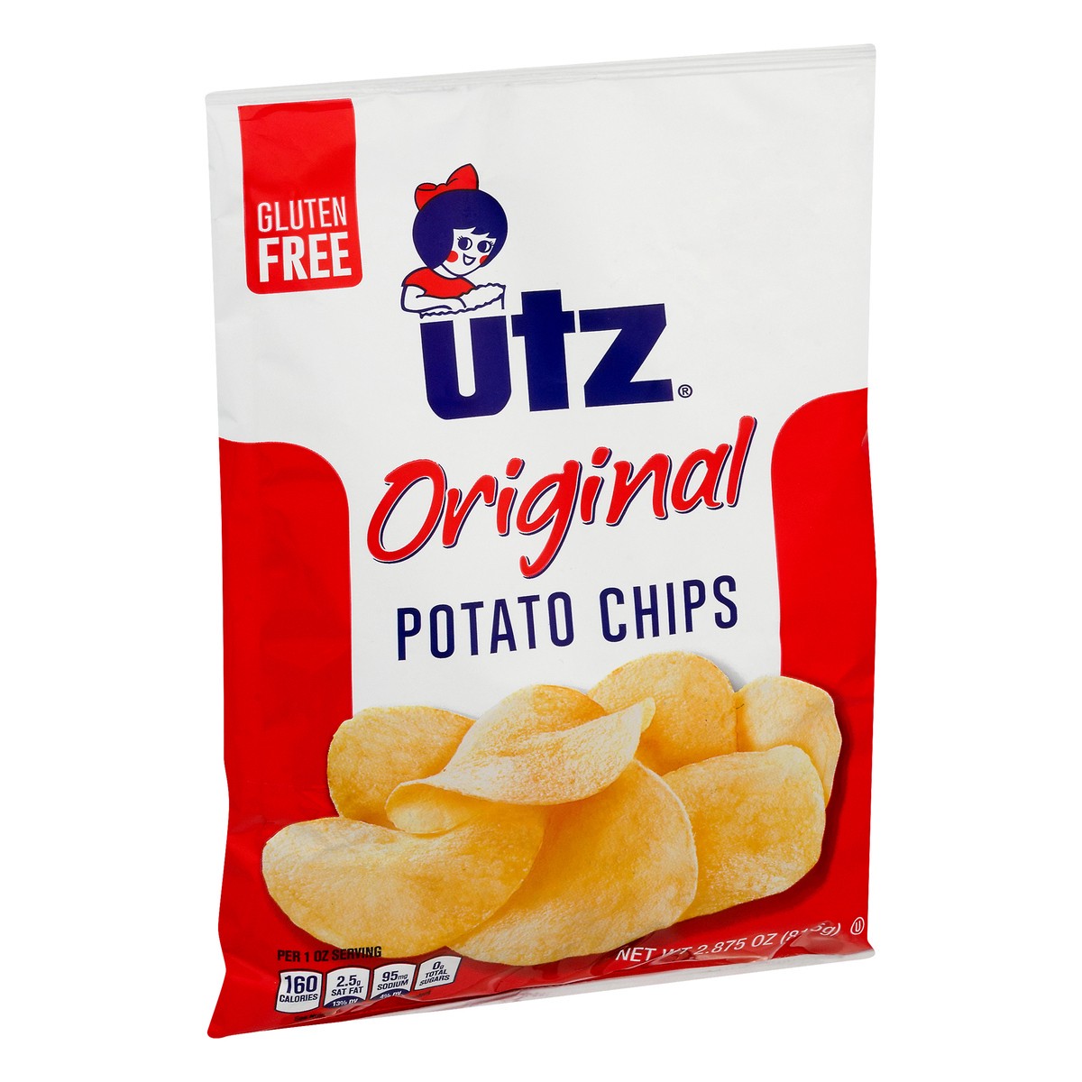 slide 2 of 9, Utz Original Gluten Free Potato Chips 2.875 oz, 2.88 oz