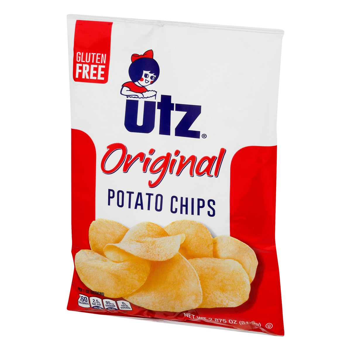 slide 3 of 9, Utz Original Gluten Free Potato Chips 2.875 oz, 2.88 oz