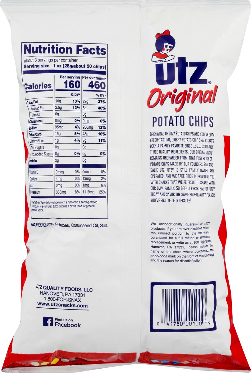 slide 5 of 9, Utz Original Gluten Free Potato Chips 2.875 oz, 2.88 oz