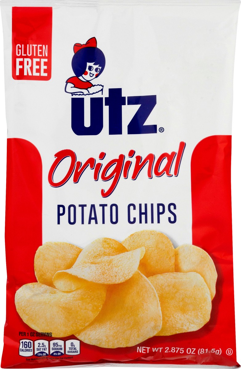 slide 6 of 9, Utz Original Gluten Free Potato Chips 2.875 oz, 2.88 oz