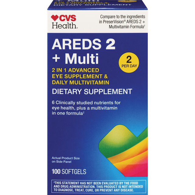 slide 1 of 1, Cvs Health Areds 2 + Multivitamin, 100 Ct, 100 ct