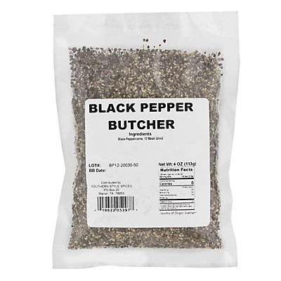 slide 1 of 1, Southern Style Spices Coarse Black Pepper, 4 oz