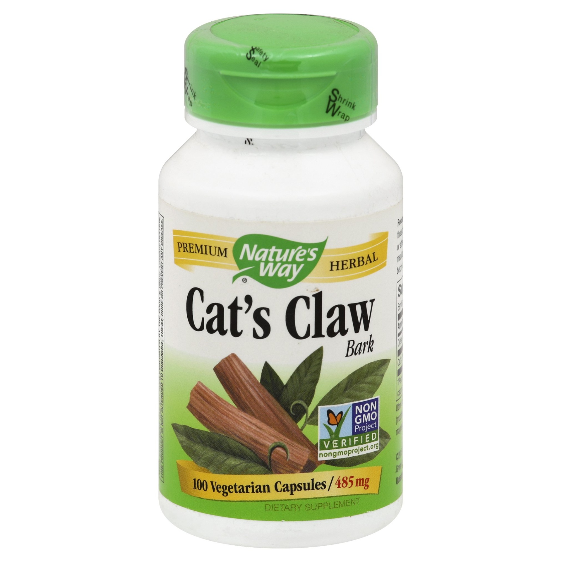 slide 1 of 1, Nature's Way Cat's Claw Bark, 485 mg, Vegetarian Capsules, 100 ct