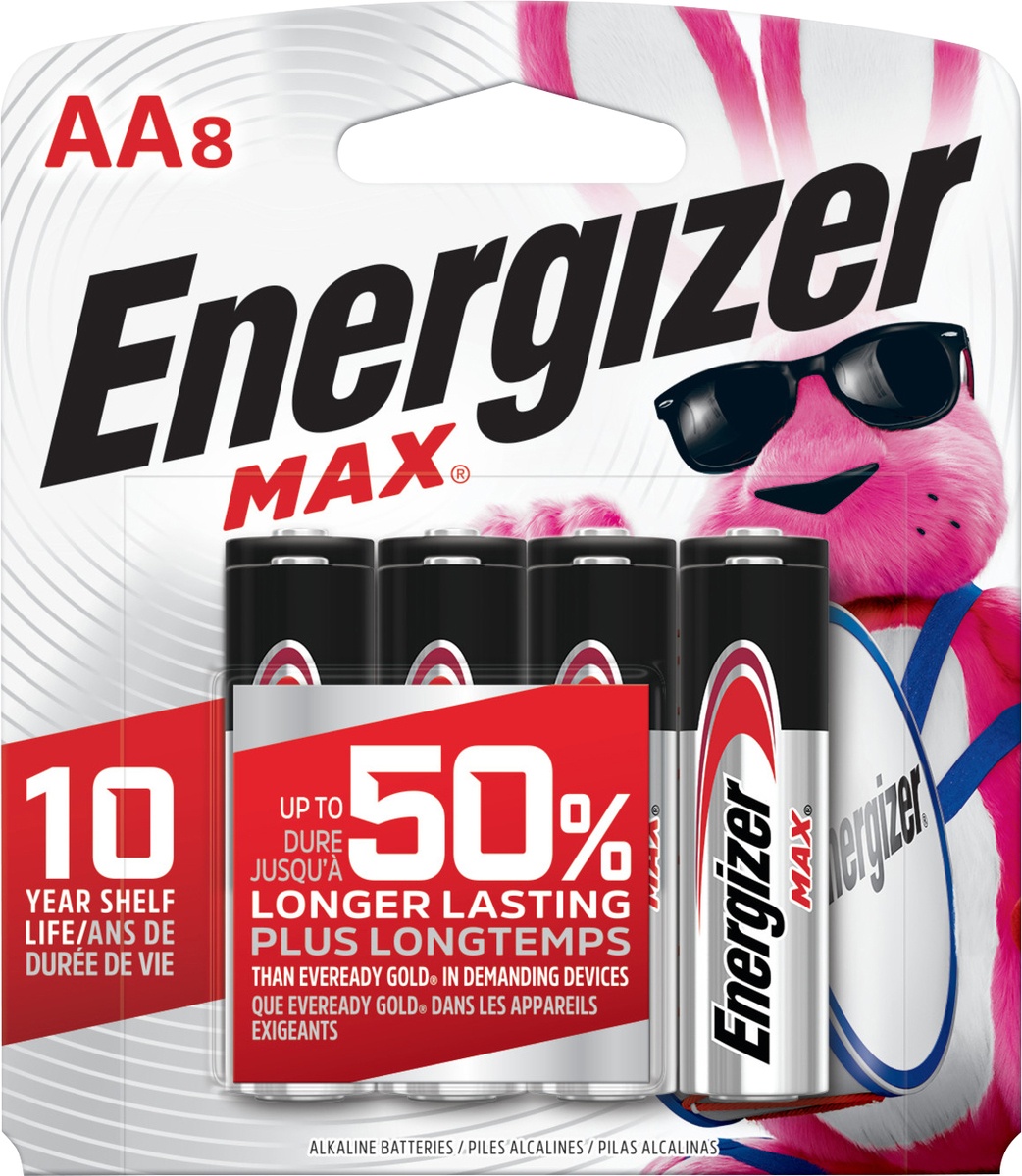 slide 2 of 4, Energizer Max AA Batteries, 8 ct