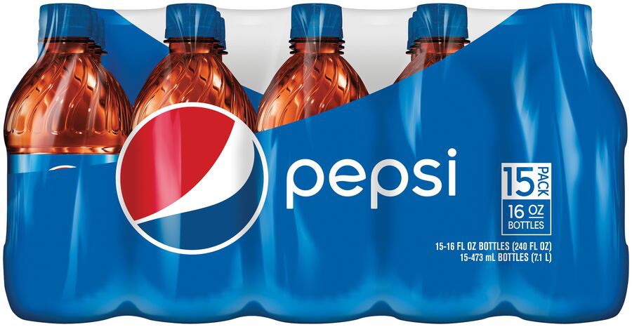 slide 1 of 1, Pepsi Cola Soda - 15 ct; 16 fl oz, 15 ct; 16 fl oz