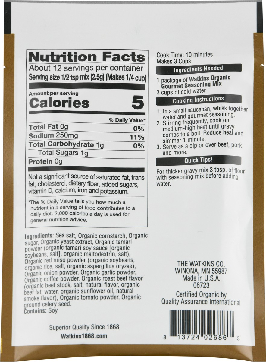 slide 4 of 13, Watkins Watkin's Au Jus Gravy Seasoning, 1 oz