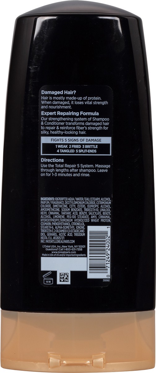 slide 2 of 9, L'Oréal Elvive Damaged Hair Total Repair 5 Repairing Conditioner 25.4 fl oz, 25.4 oz