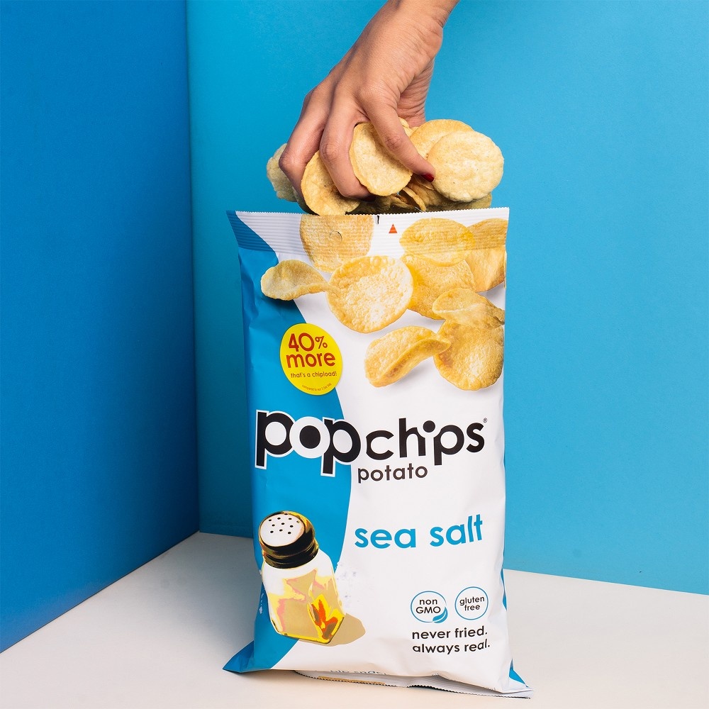 slide 5 of 5, popchips Sea Salt Potato Chips, 5 oz