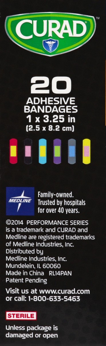 slide 3 of 4, Curad Antibacterial Adhesive Bandages, 20 ct