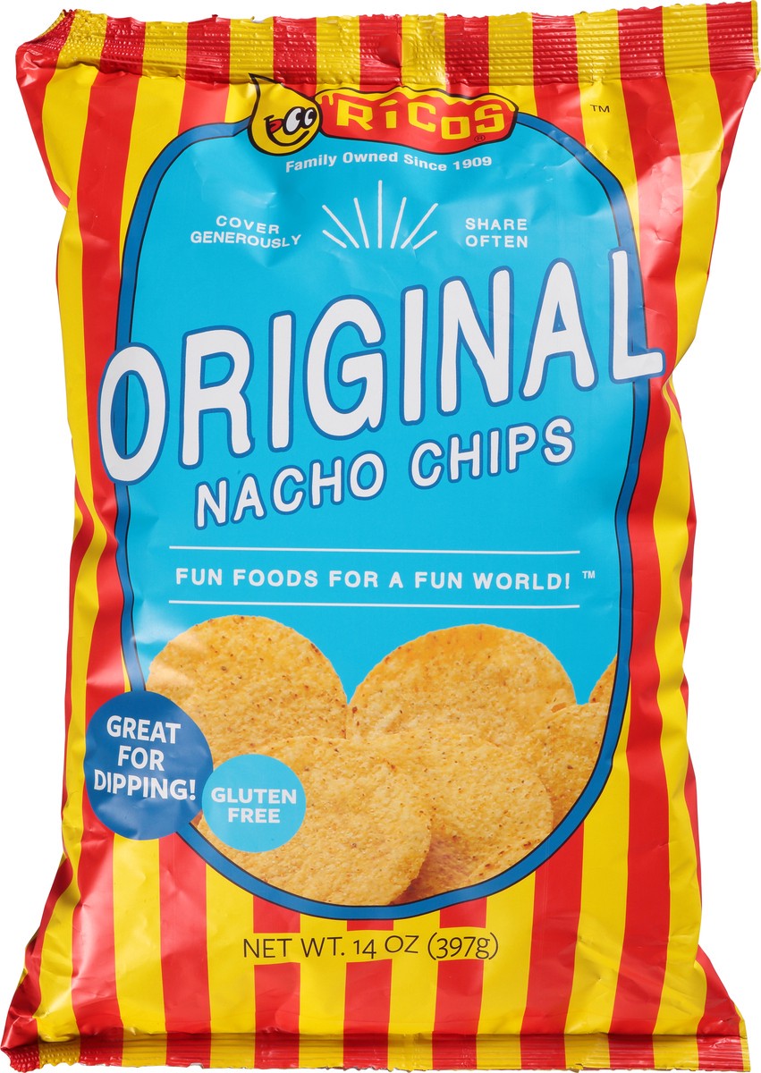 slide 14 of 14, Rico's Original Nacho Chips 14 oz, 14 oz