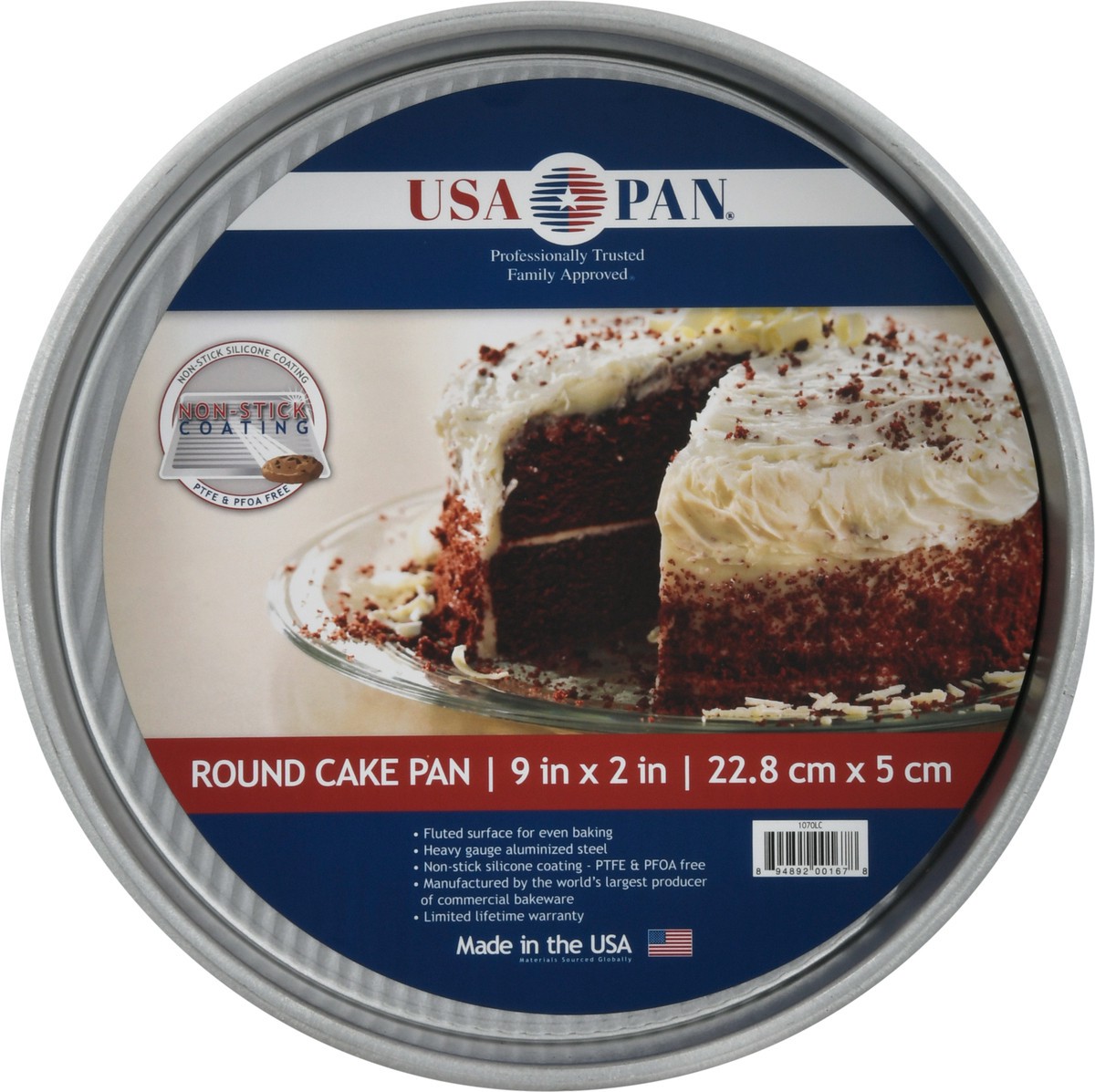 slide 3 of 11, USA Pan 9 Inch Round Cake Pan 1 ea, 1 ea
