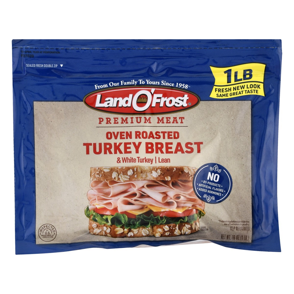 slide 16 of 16, Land O' Frost® premium meat, oven roasted turkey breast, 16 oz