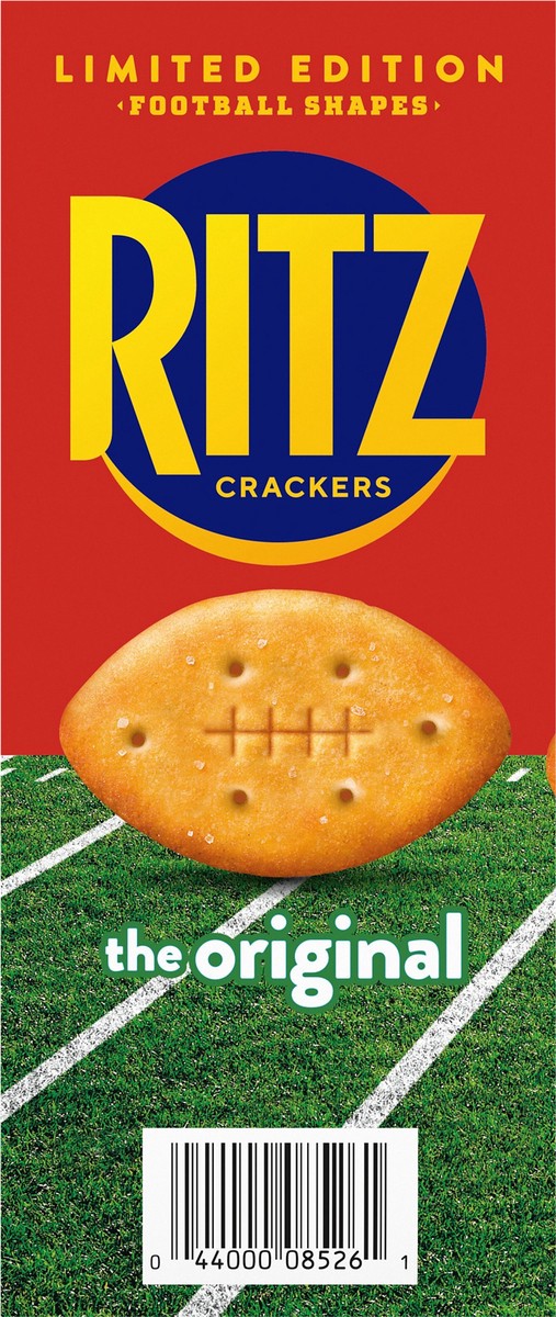 slide 2 of 14, NABISCO RITZ LE FOOTBALL SHAPES CRACKERS, 12.3 oz