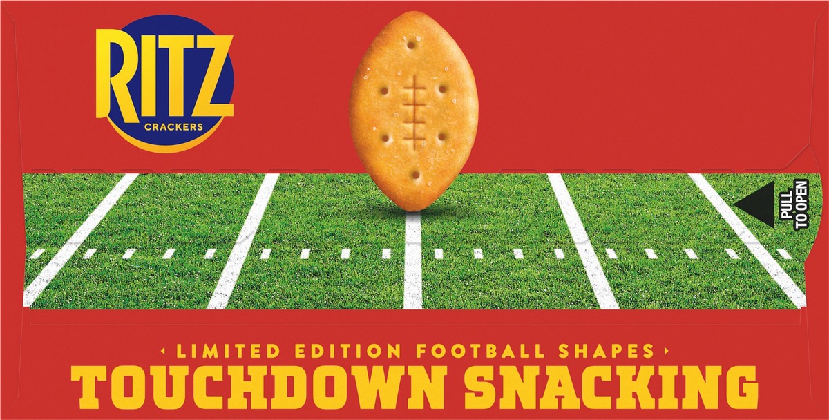 slide 6 of 14, NABISCO RITZ LE FOOTBALL SHAPES CRACKERS, 12.3 oz