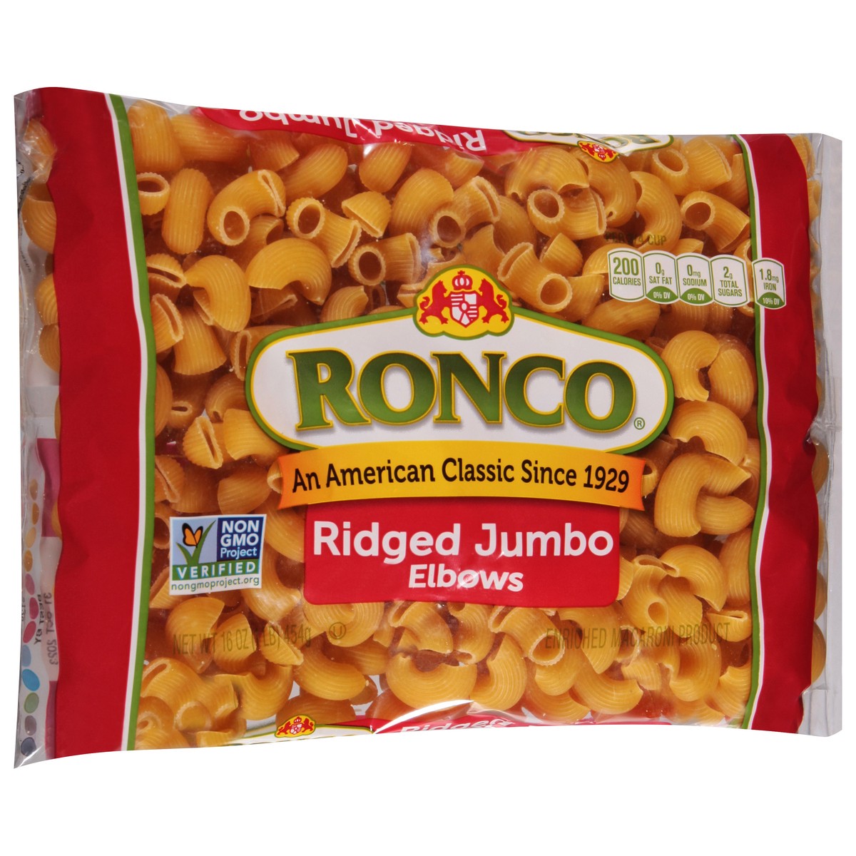 slide 2 of 4, Ronco Ridged Jumbo Elbows 16 Ounces, 16 oz