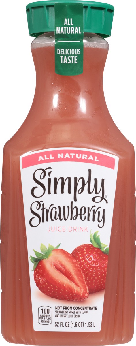 slide 4 of 13, Simply All Natural Juice Drink Strawberry - 52 fl oz, 52 fl oz