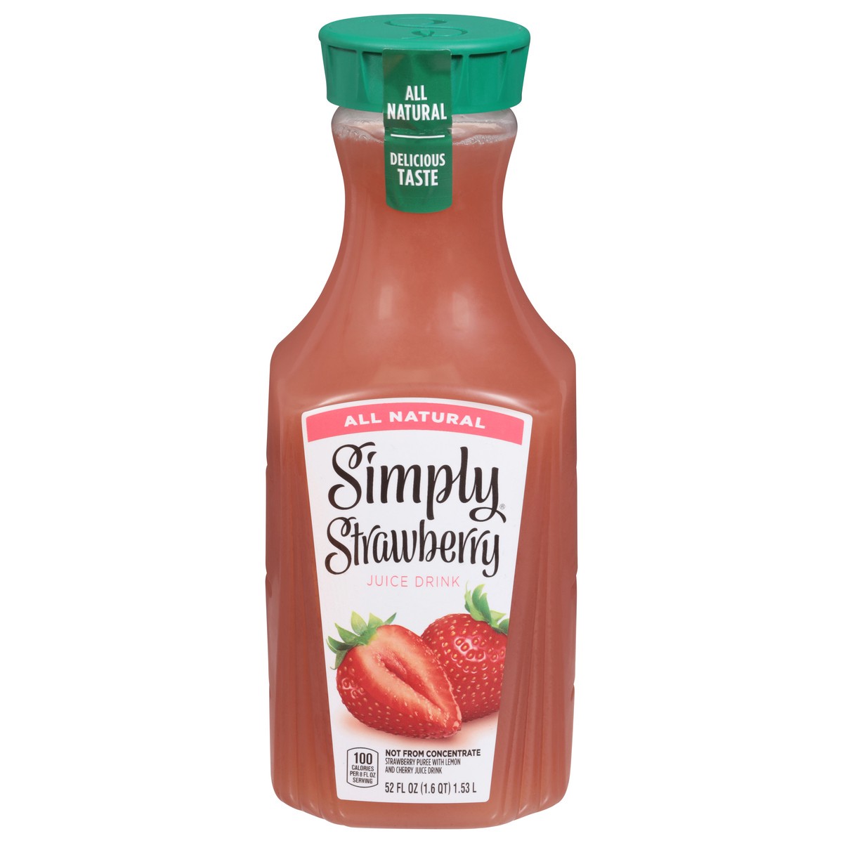 slide 7 of 13, Simply All Natural Juice Drink Strawberry - 52 fl oz, 52 fl oz