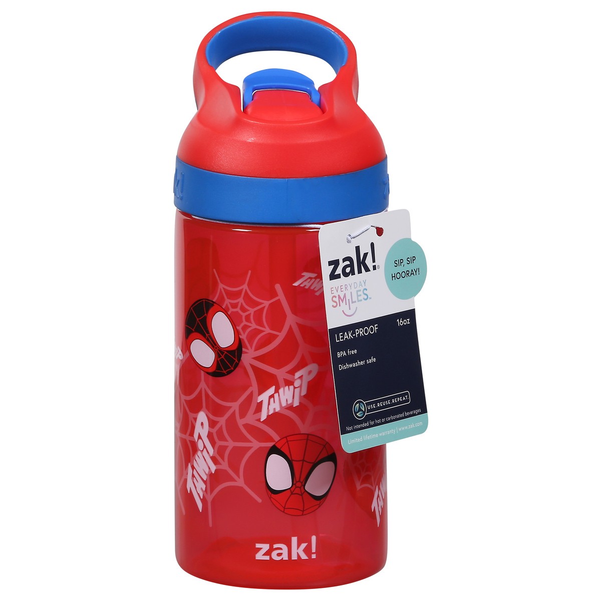 slide 9 of 11, Zak Spider-Man Atlantc Flip Botl 16Z, 1 ct