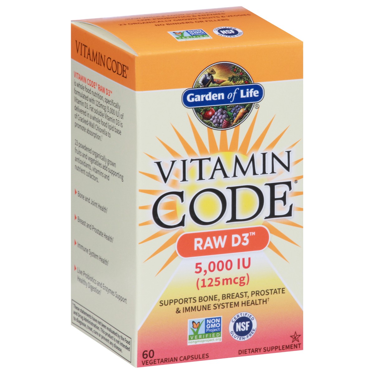 slide 8 of 12, Vitamin Code - RAW D3, 60 ct