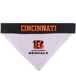 Pets First Cincinnati Bengals Reversible Bandana for Dogs - Large/X-Large