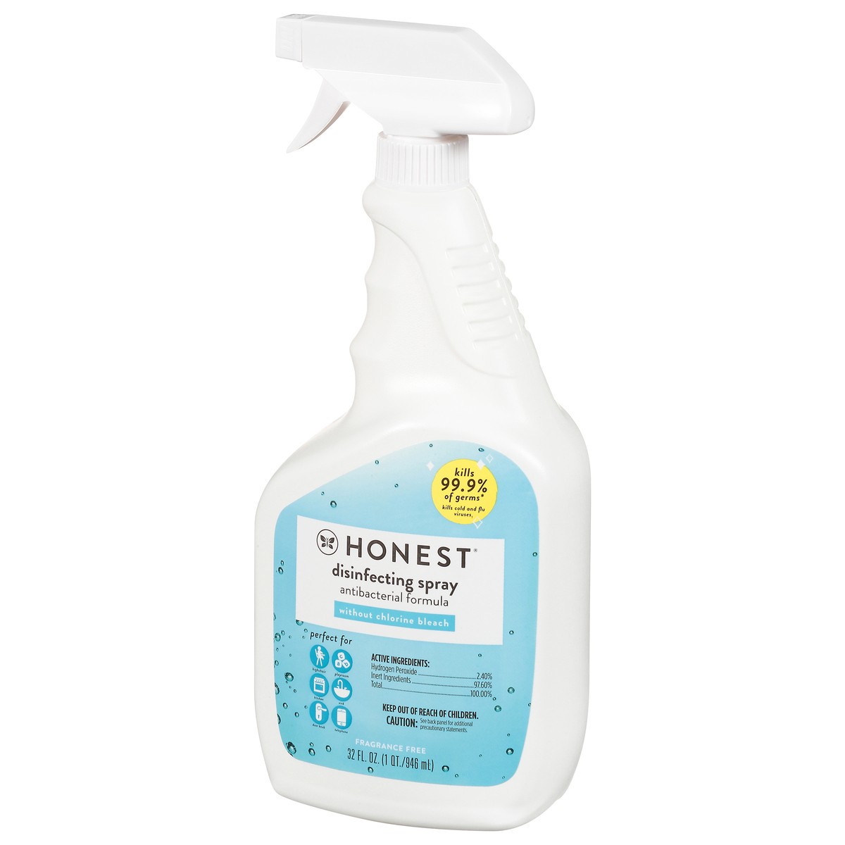 slide 5 of 12, Honest Disinfecting Spray 32 fl oz, 1 ct