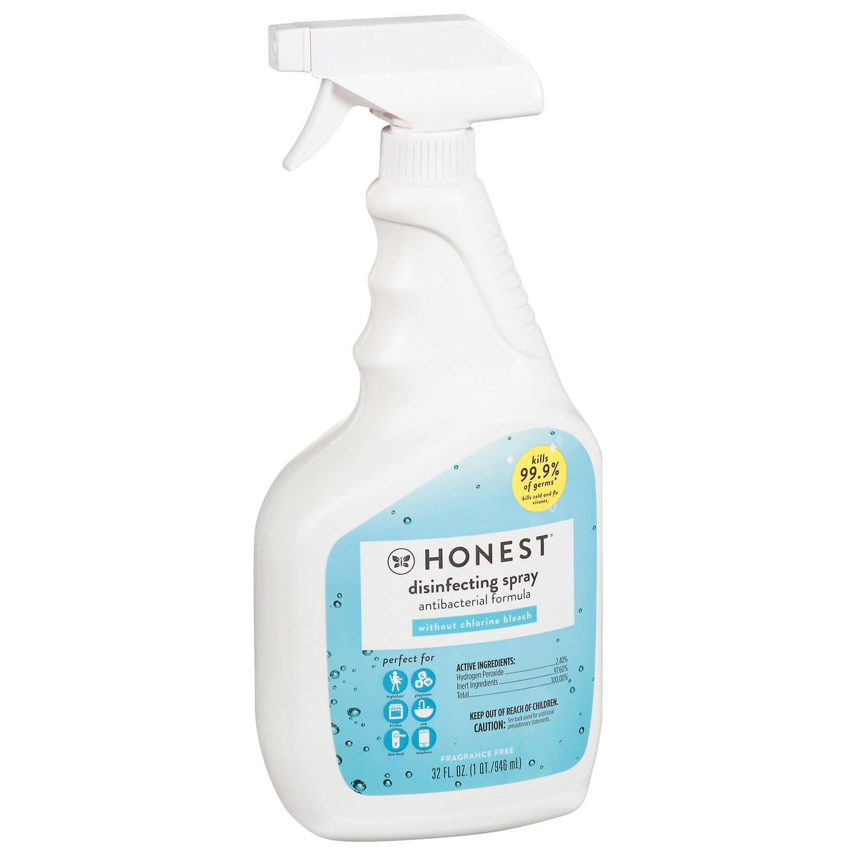 slide 9 of 12, Honest Disinfecting Spray 32 fl oz, 1 ct