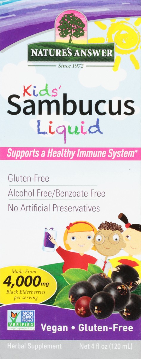 slide 6 of 9, Nature's Answer 4,000 mg Kid's Sambucus 4 fl oz, 4 fl oz