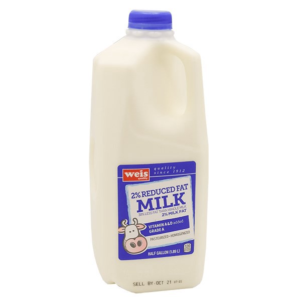 slide 1 of 1, Weis Quality 2% Reduced Fat Milk, 64 fl oz