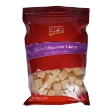 slide 1 of 1, GFS Muenster Cheese Cubes, 60 ct