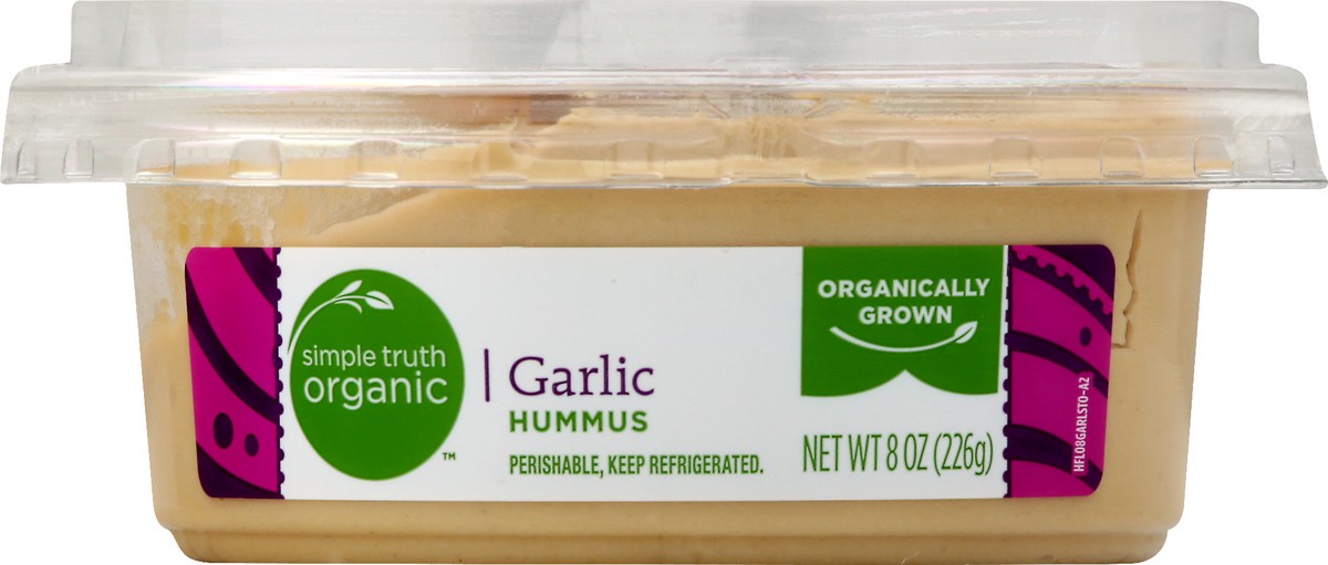 slide 5 of 11, Simple Truth Organic Garlic Hummus 8 oz, 8 oz