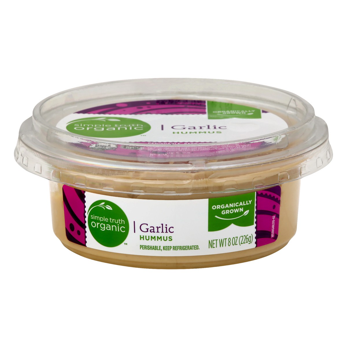 slide 6 of 11, Simple Truth Organic Garlic Hummus 8 oz, 8 oz