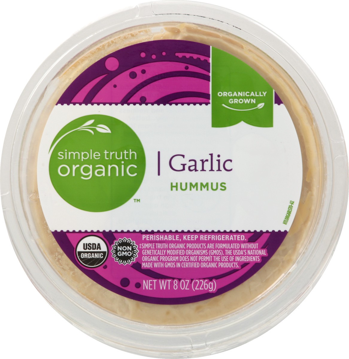 slide 7 of 11, Simple Truth Organic Garlic Hummus 8 oz, 8 oz