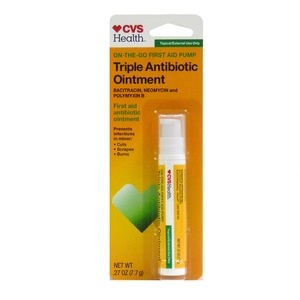 slide 1 of 1, CVS Health Triple Antibiotic Ointment Pump, 0.26 fl oz