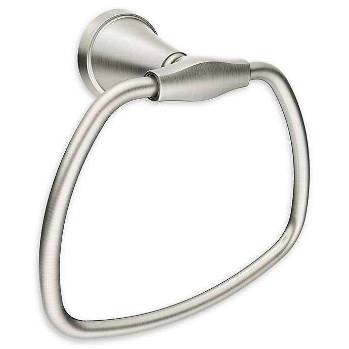 slide 1 of 5, Moen Tiffin Towel Ring with with Press & Mark - Brushed Nickel, 1 ct