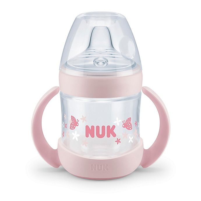 slide 1 of 4, NUK Simply Natural Learner Cup - Pink, 5 oz