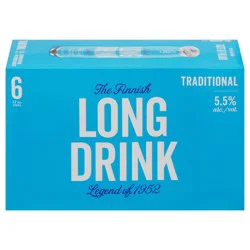 The Finnish Long Drink Gluten Free Traditional Citrus Gin 6 - 12 oz Cans