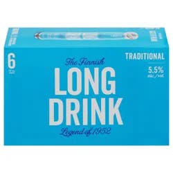 The Finnish Long Drink Gluten Free Traditional Citrus Gin 6 - 12 oz Cans
