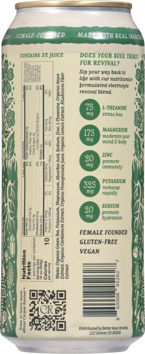 slide 14 of 15, Corpse Reviver Hydration Libation Botanical Electrolyte Blend 16 fl oz, 16 fl oz