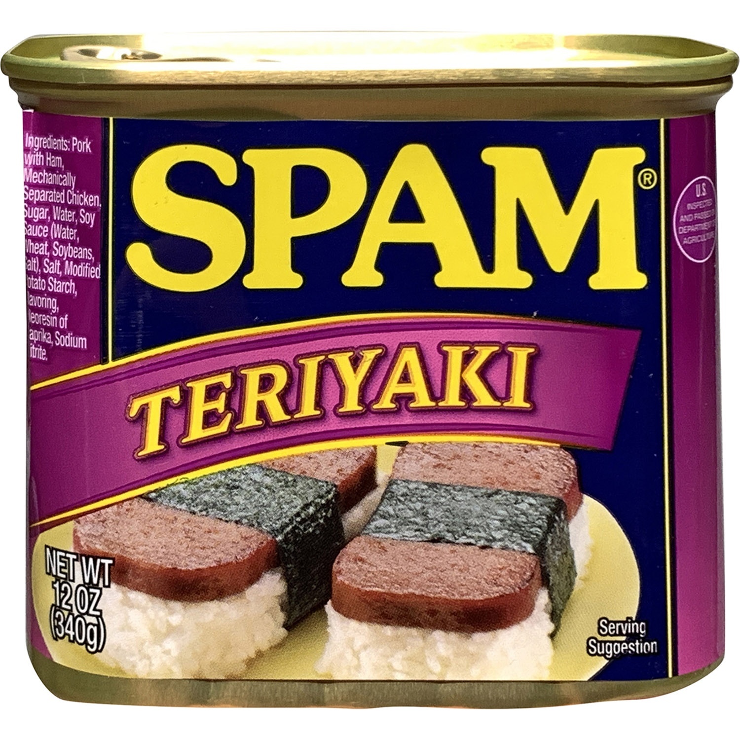 slide 1 of 1, SPAM Teriyaki Canned Meat, 12 oz