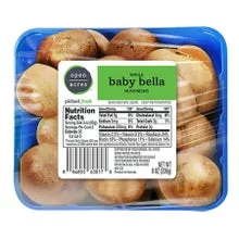 Open Acres Whole Baby Bella Mushrooms