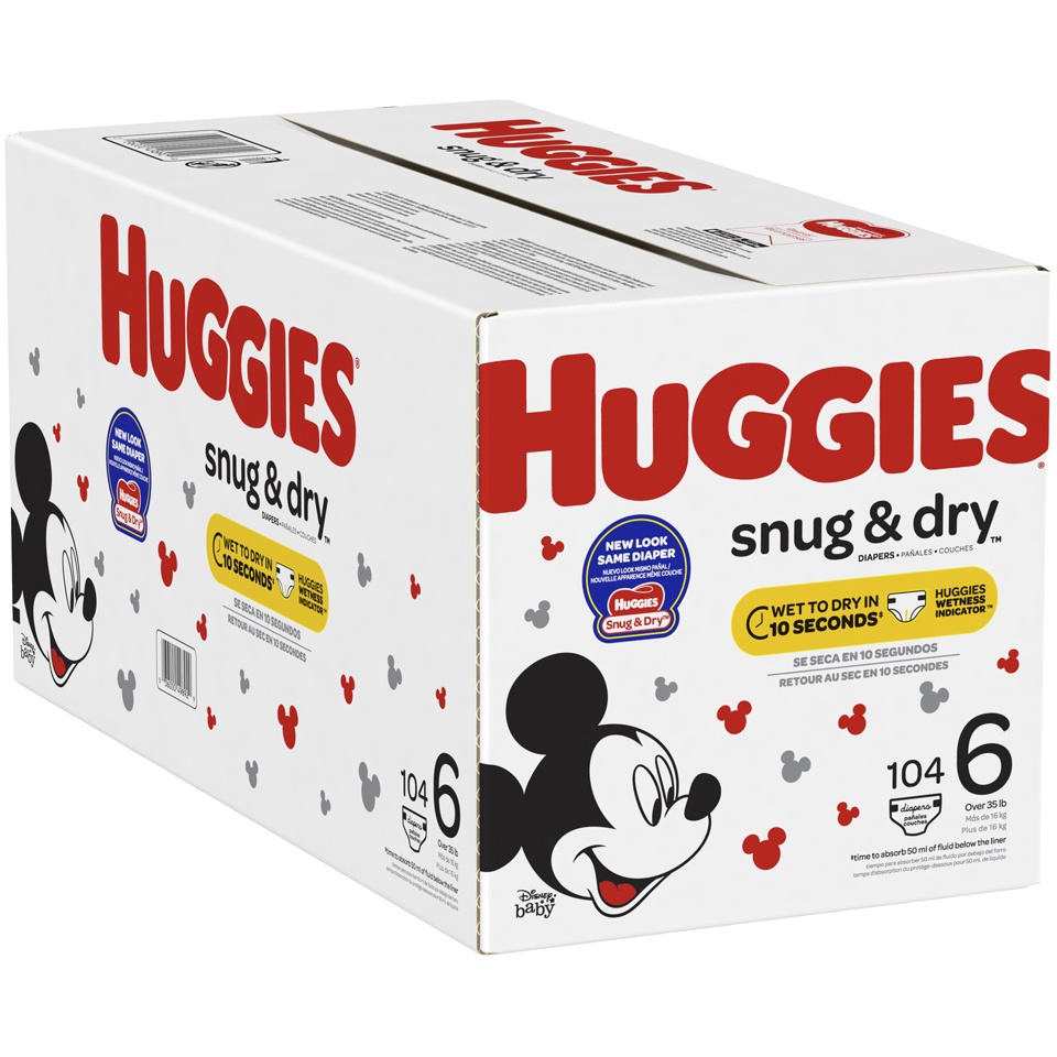 slide 2 of 3, Huggies Snug & Dry Diapers 112 ct, size 6