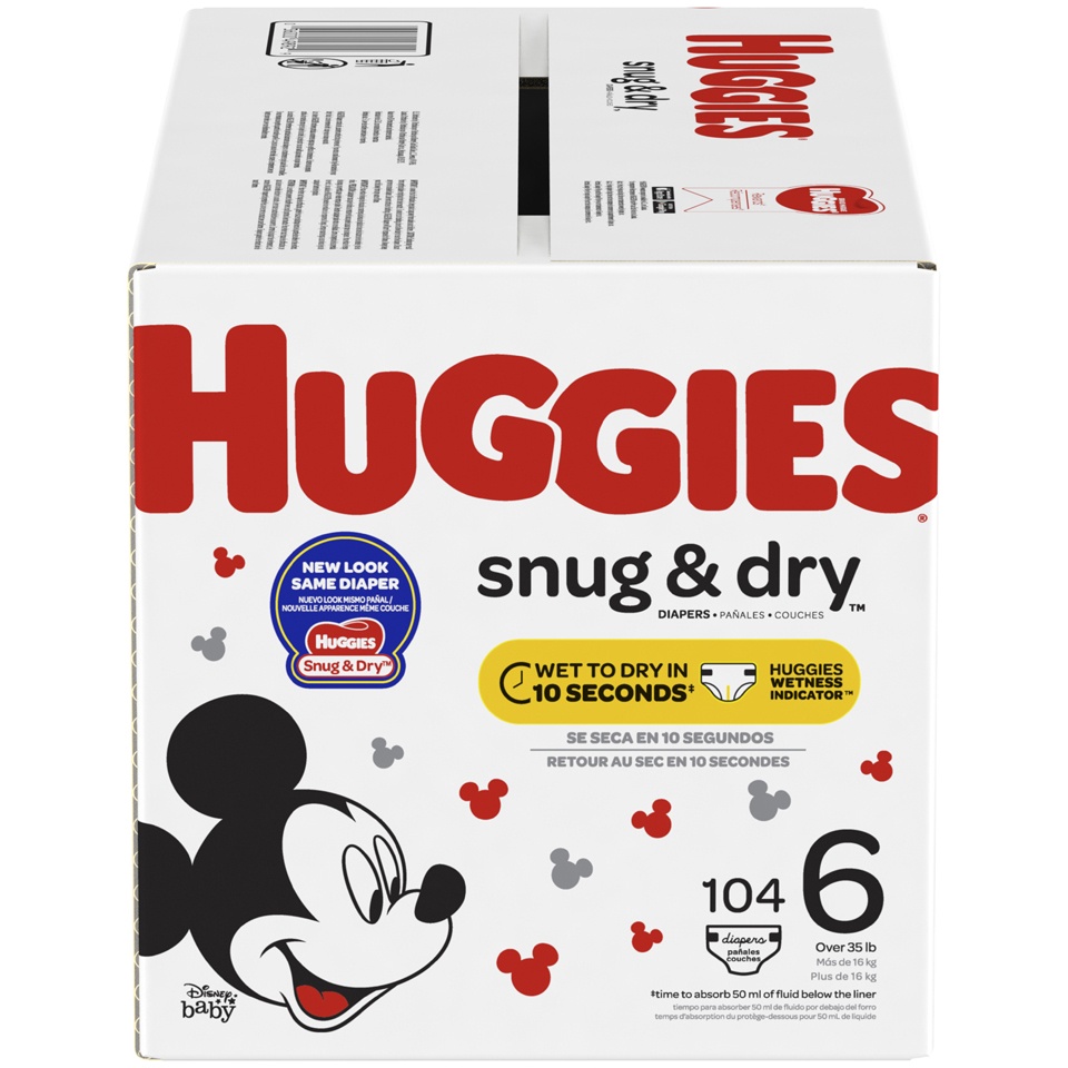 slide 1 of 3, Huggies Snug & Dry Diapers 112 ct, size 6