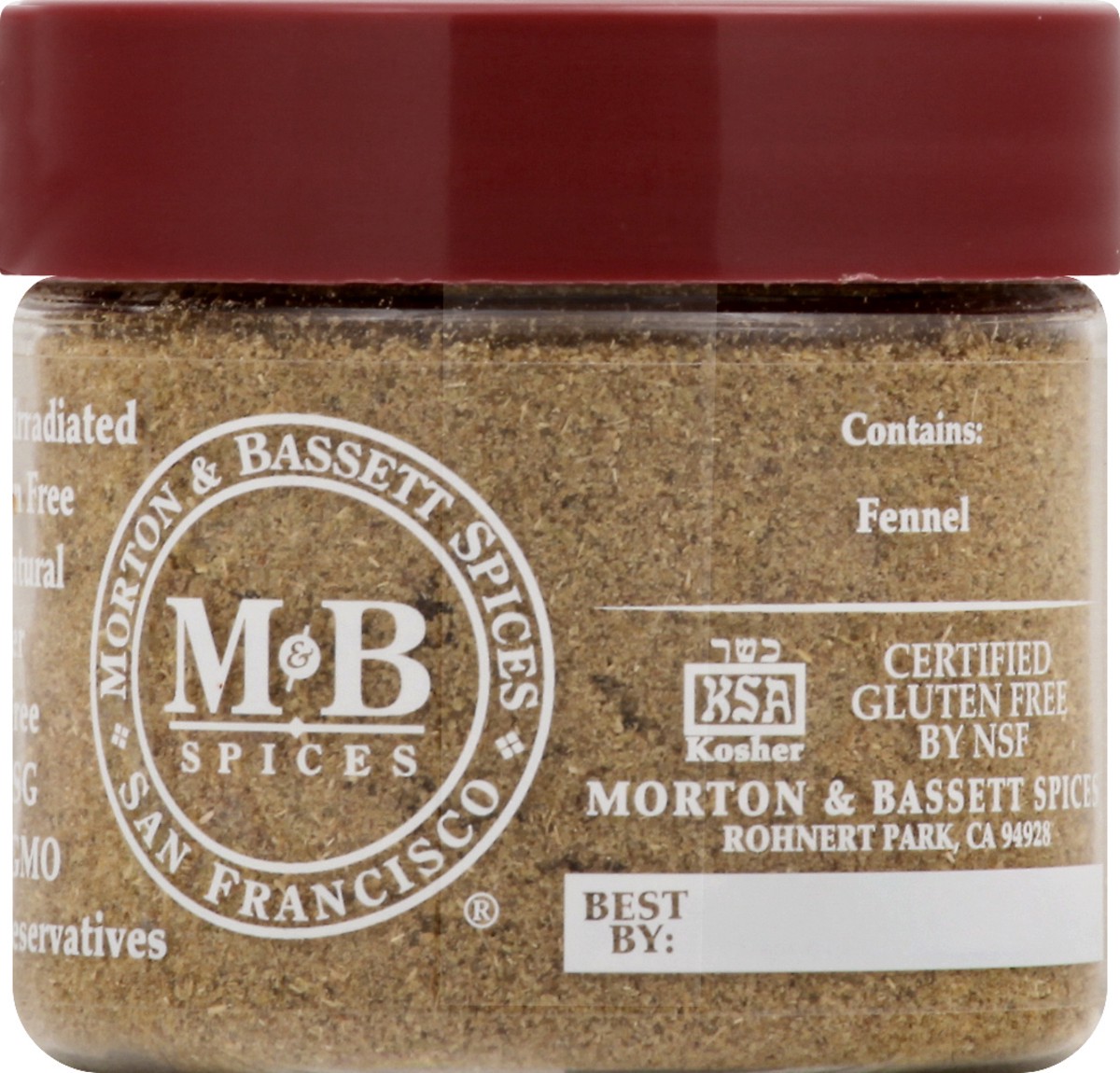 slide 7 of 8, Morton & Bassett Ground Fennel 1 oz, 1 oz