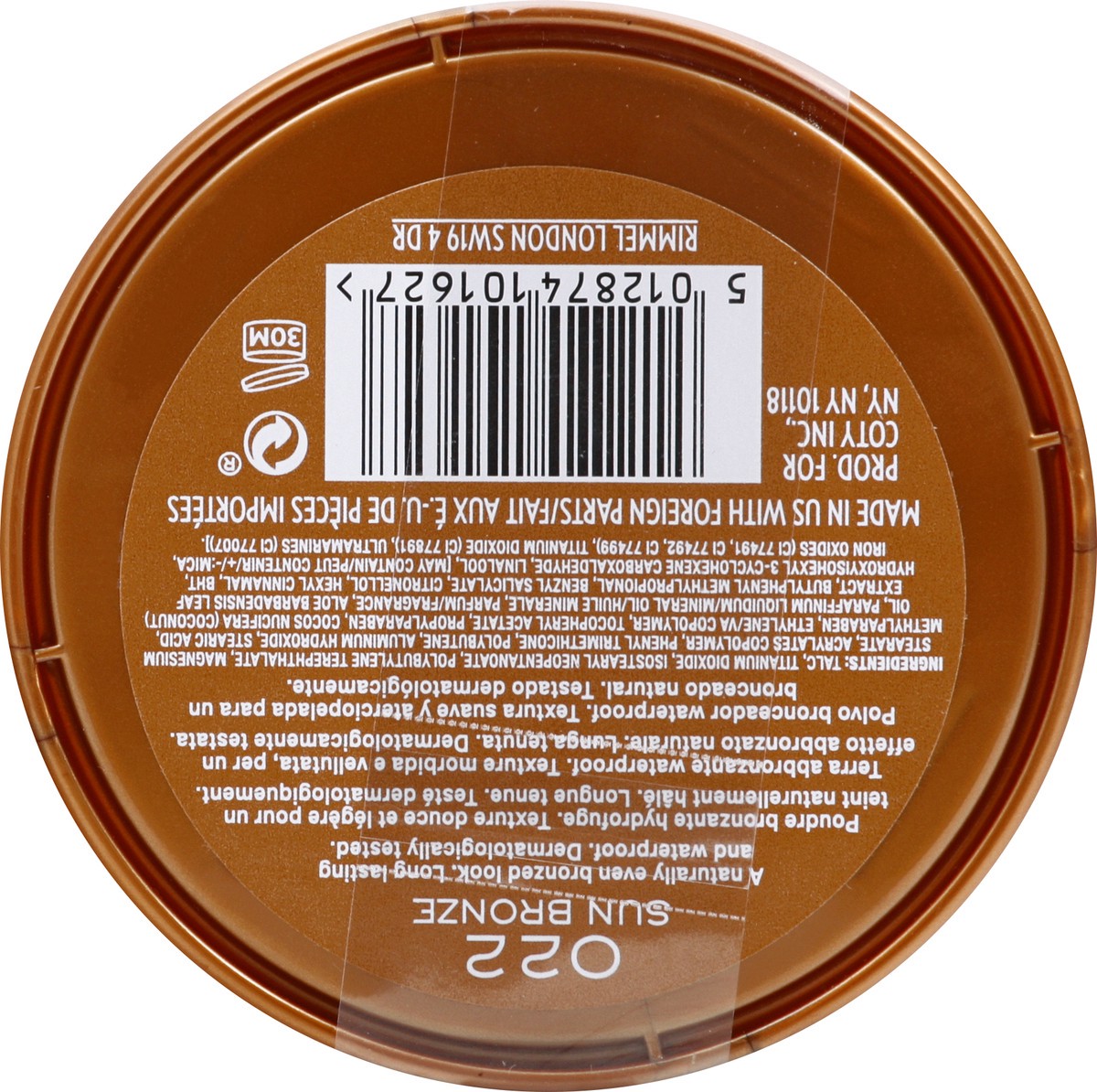 slide 9 of 9, Rimmel London Sun Bronze 022 Natural Bronzer 0.49 oz, 0.49 oz