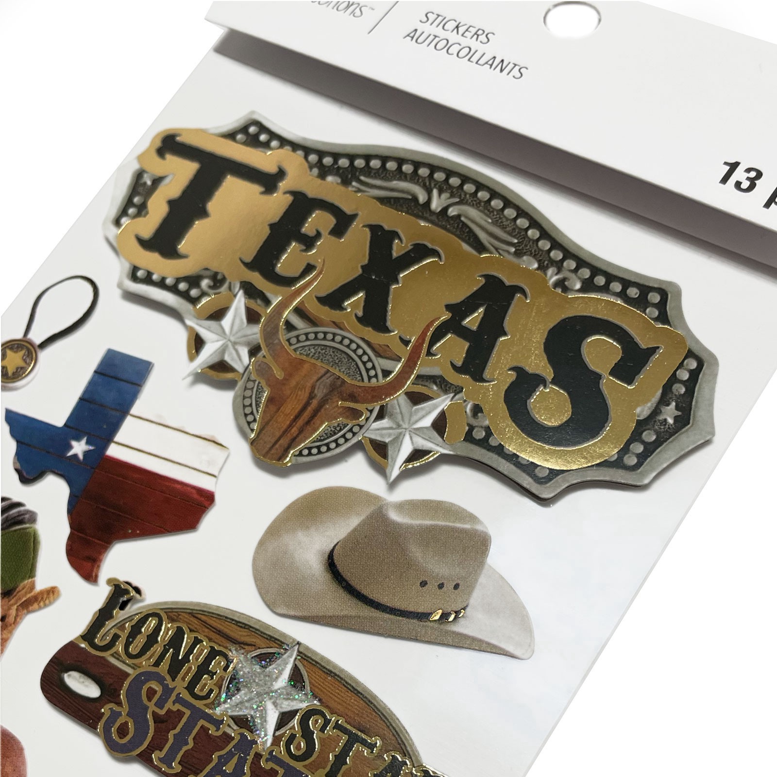 slide 2 of 4, Texas Themed Stickers By Recollections, 4 in x 8.5 in