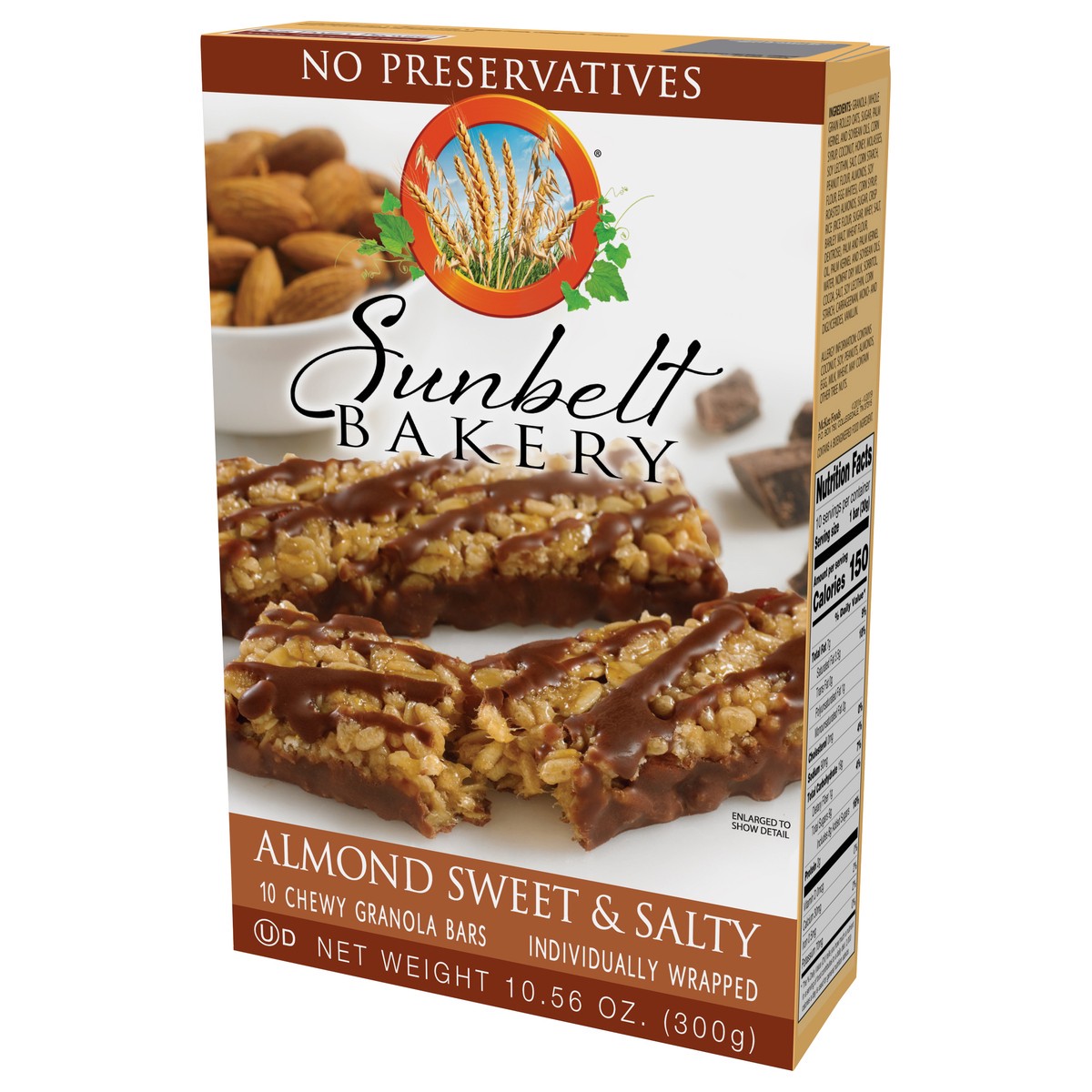 slide 4 of 9, Sunbelt Bakery Chewy Almond Sweet & Salty Granola Bars 10 10 ea Box, 10 ct