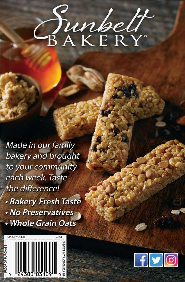 slide 5 of 9, Sunbelt Bakery Chewy Almond Sweet & Salty Granola Bars 10 10 ea Box, 10 ct