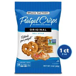 Snack Factory Pretzel Crisps, Original - 3 oz
